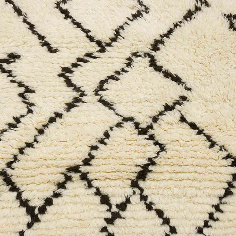 New Moroccan Style Hand-Knotted Tulu Rug - 3' 7" x 4' 1" (43" x 49") - K0070264