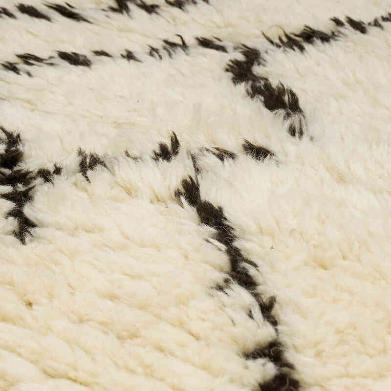 New Moroccan Style Hand-Knotted Tulu Rug - 3' 7" x 4' 1" (43" x 49") - K0070264