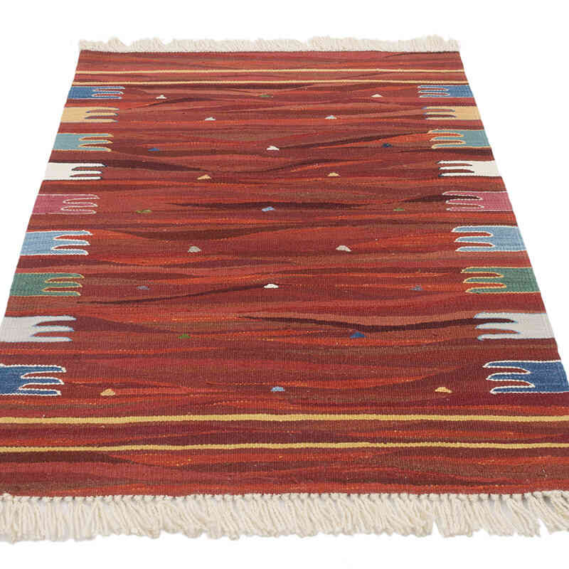 Yeni Kök Boya El Dokuma Kilim - 88 cm x 123 cm - K0070267