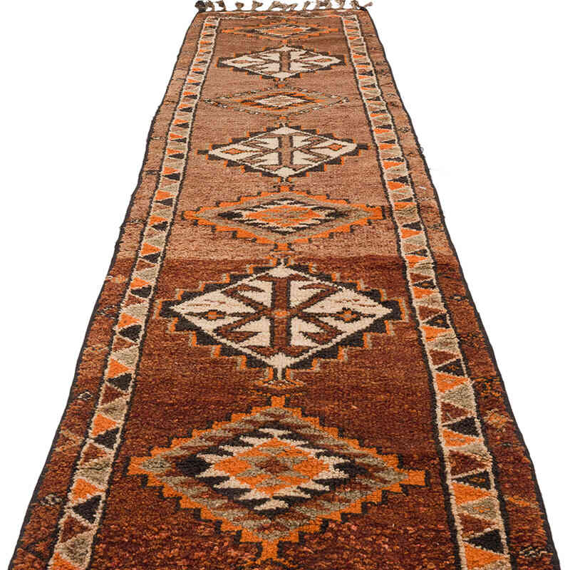 Alfombra Vintage de pasillo - 88 cm x 378 cm - K0070280