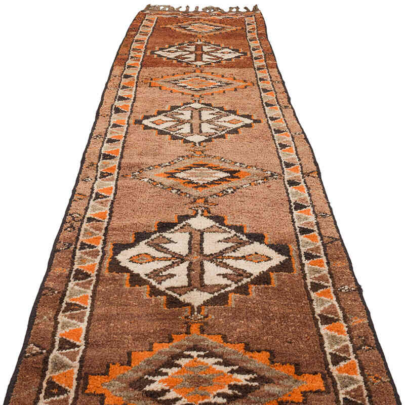 Alfombra Vintage de pasillo - 88 cm x 378 cm - K0070280
