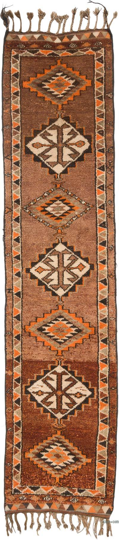 Vintage Tribal Runner Rug - 2' 11" x 12' 5" (35" x 149")