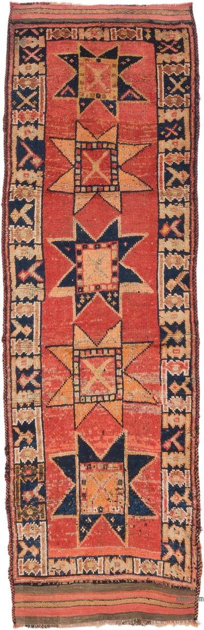 Vintage Tribal Runner Rug - 3' 4" x 10' 10" (40" x 130")
