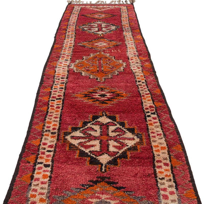 Alfombra Vintage de pasillo - 88 cm x 371 cm - K0070288