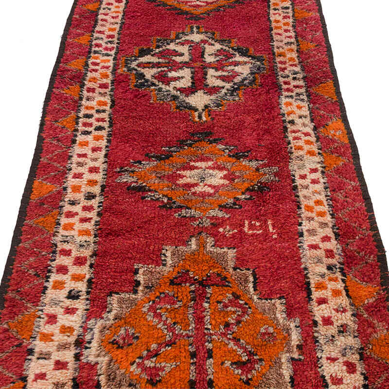 Alfombra Vintage de pasillo - 88 cm x 371 cm - K0070288