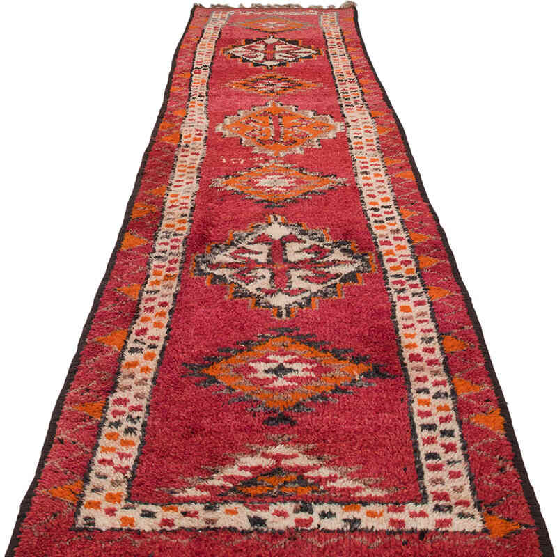 Alfombra Vintage de pasillo - 88 cm x 371 cm - K0070288