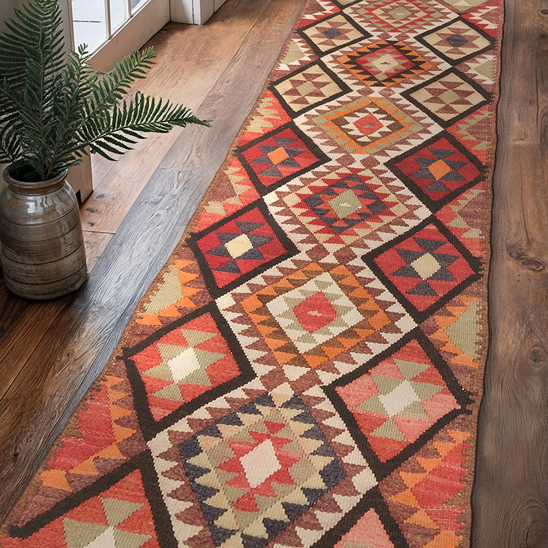 Vintage Anadolu Kilim Yolluk - 82 cm x 308 cm - K0070299