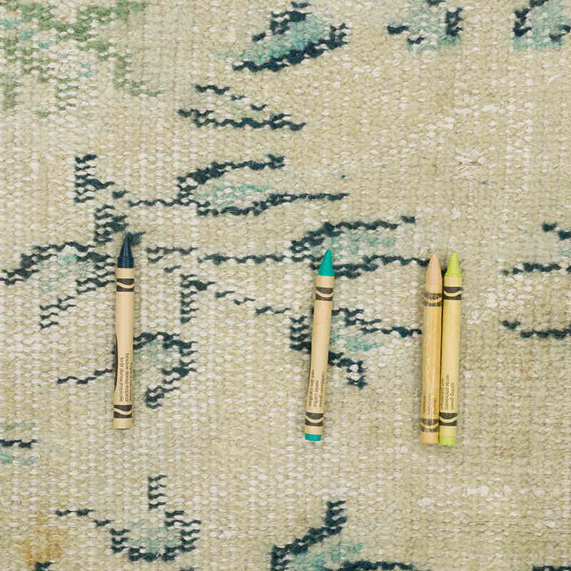 Alfombra Vintage Turca Anudada a Mano - 145 cm x 235 cm - K0070301