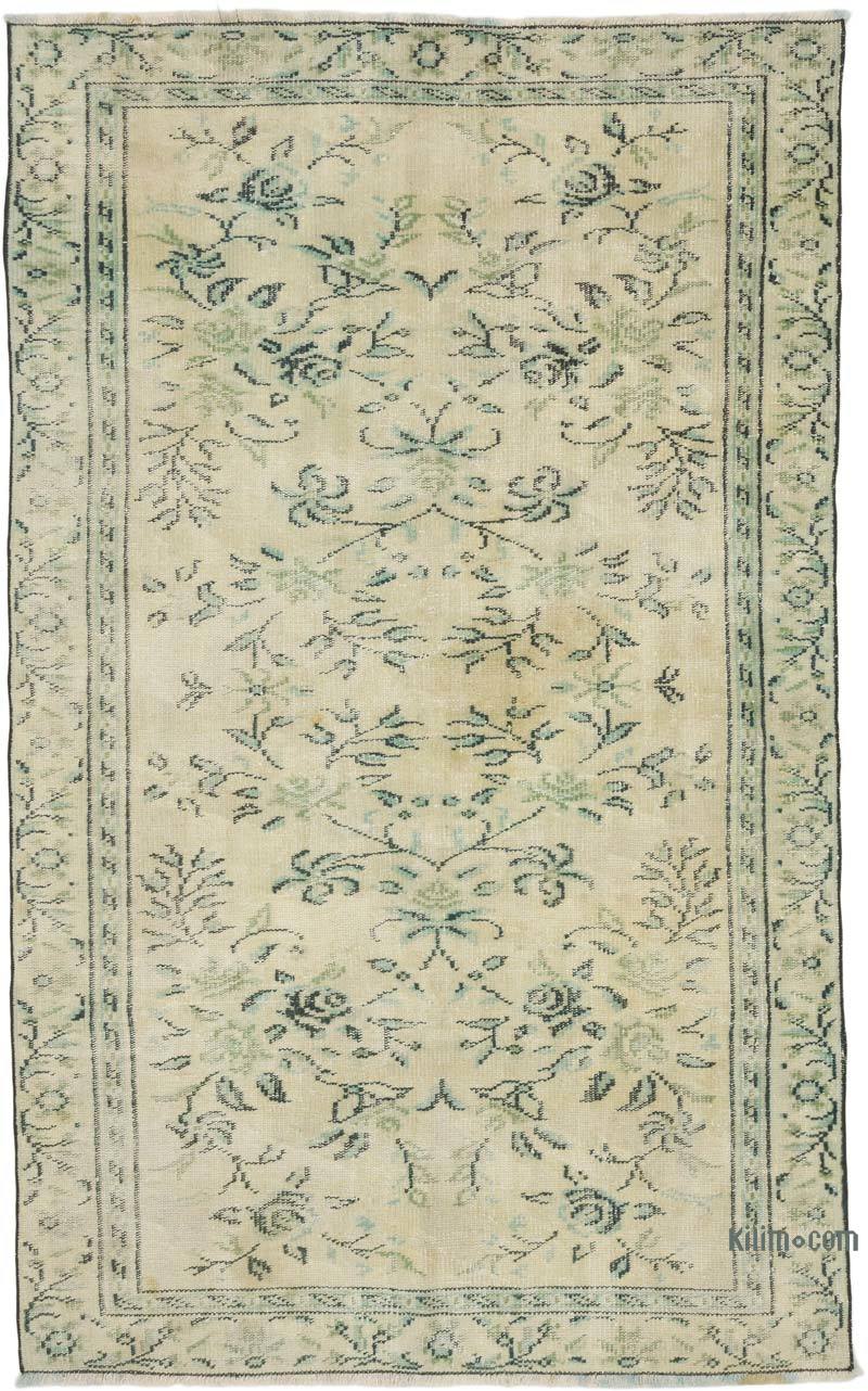 Alfombra Vintage Turca Anudada a Mano - 145 cm x 235 cm - K0070301