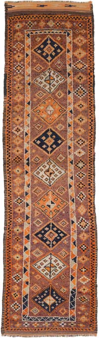 Alfombra Vintage de pasillo - 100 cm x 341 cm