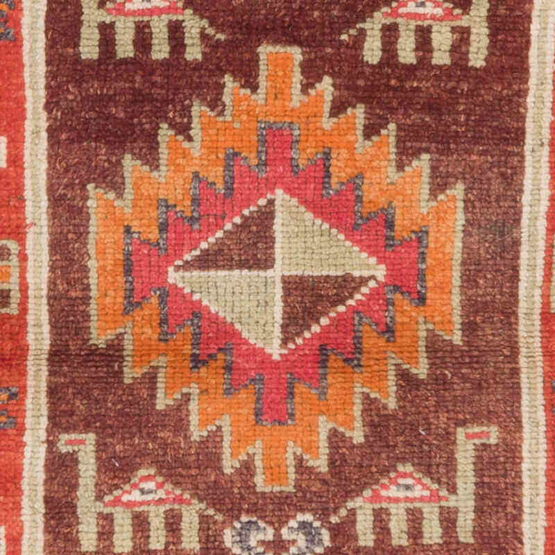 Vintage Tribal Runner Rug - 3' 1" x 9' 9" (37" x 117") - K0070305