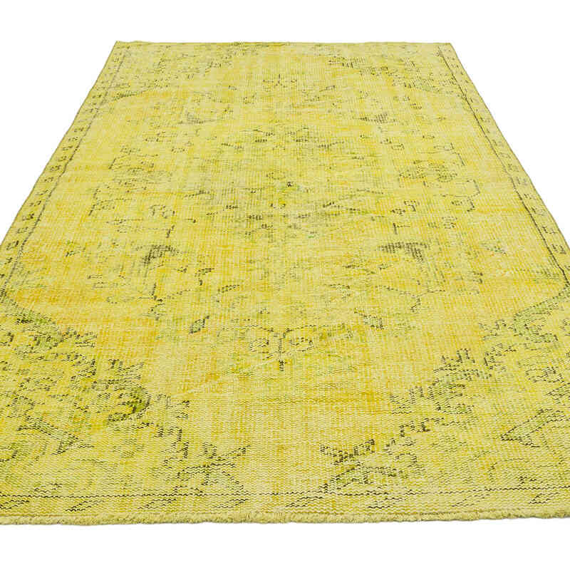 Alfombra Turca Vintage Sobre-teñida - 140 cm x 258 cm - K0070313