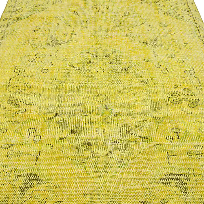 Alfombra Turca Vintage Sobre-teñida - 140 cm x 258 cm - K0070313