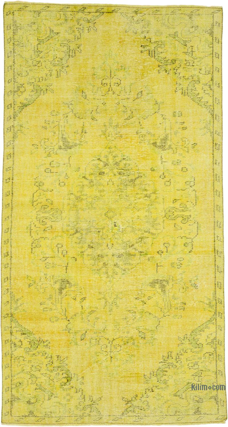 Alfombra Turca Vintage Sobre-teñida - 140 cm x 258 cm - K0070313