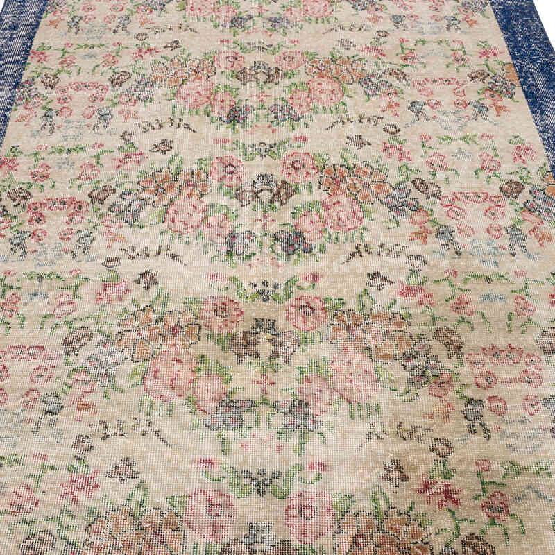 Alfombra Vintage Turca Anudada a Mano - 145 cm x 207 cm - K0070315