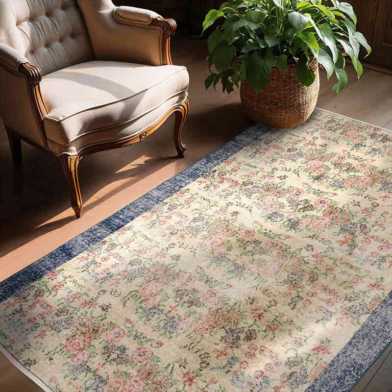 Alfombra Vintage Turca Anudada a Mano - 145 cm x 207 cm - K0070315
