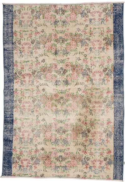 Alfombra Vintage Turca Anudada a Mano - 145 cm x 207 cm