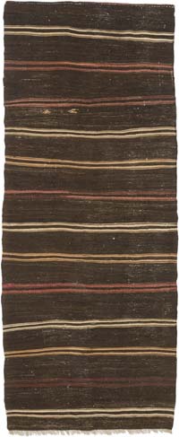Vintage Anatolian Kilim Rug - 4' 3" x 10' 4" (51" x 124")