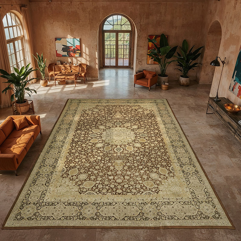 New Hand-Knotted Wool Oushak Rug - K0070344