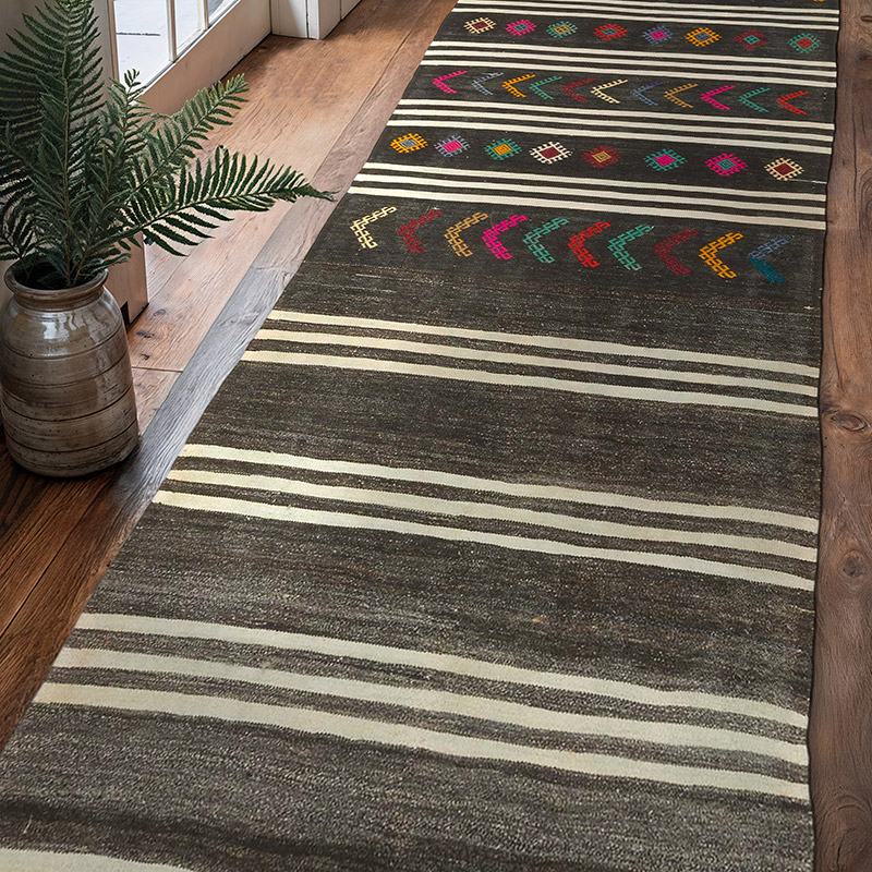 Corredor Vintage Anatolian Kilim - 100 cm x 316 cm - K0070351