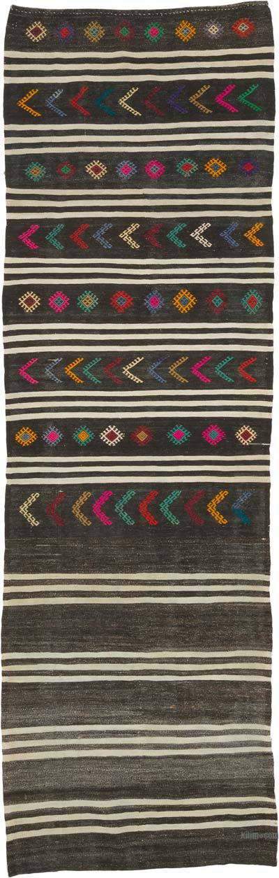Vintage Anatolian Kilim Runner - 3' 3" x 10' 4" (39" x 124")