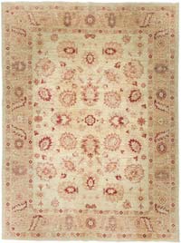 New Hand Knotted Wool Oushak Rug - 6' 2" x 8' 2" (74" x 98")