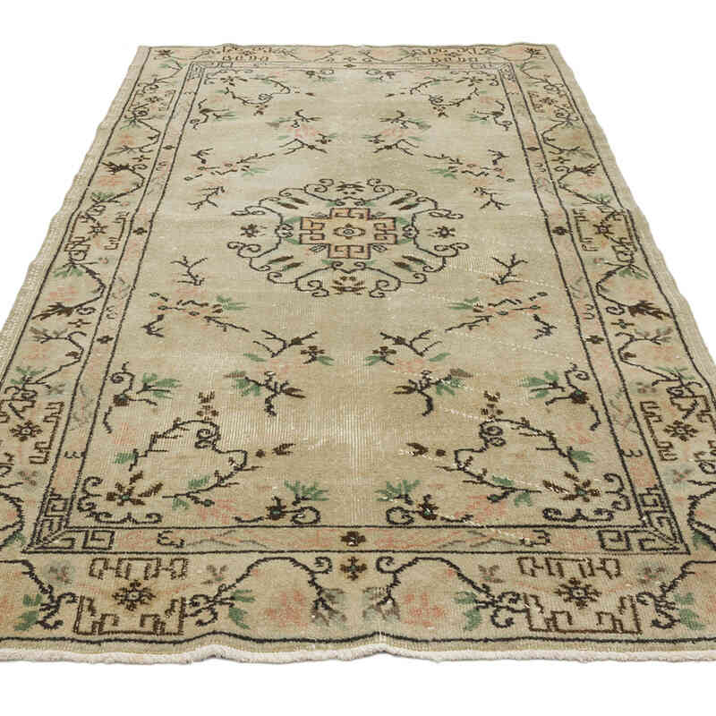 Vintage Turkish Hand-Knotted Rug - 3' 11" x 7' 3" (47" x 87") - K0070362
