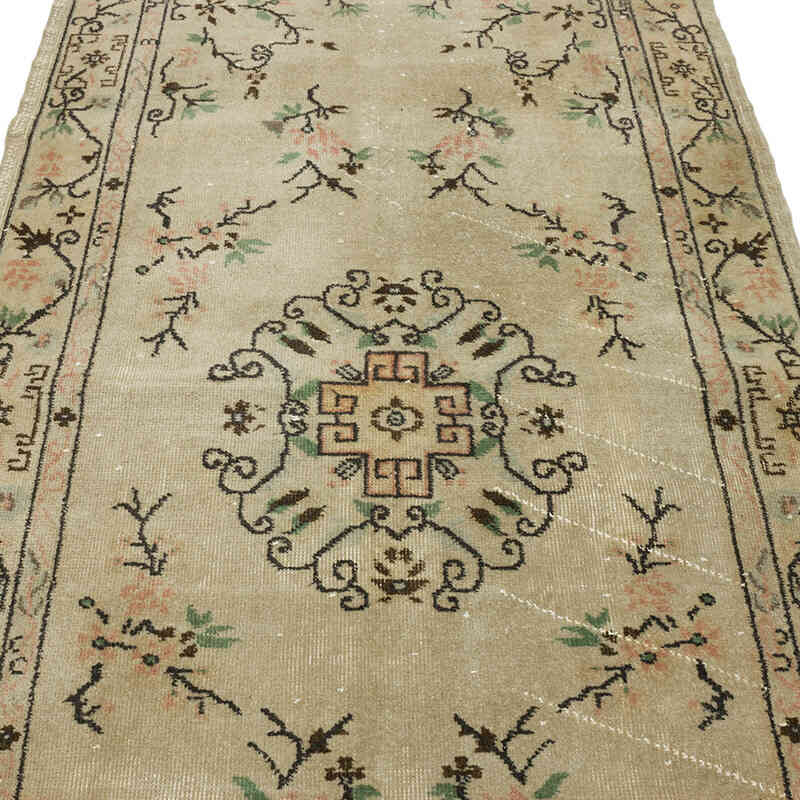 Vintage Turkish Hand-Knotted Rug - 3' 11" x 7' 3" (47" x 87") - K0070362