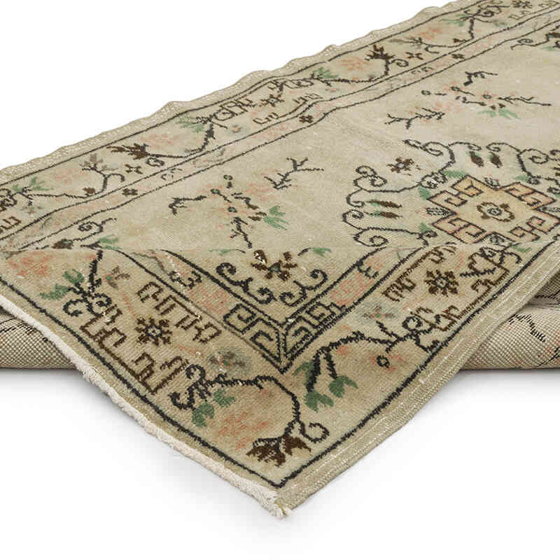 Vintage Turkish Hand-Knotted Rug - 3' 11" x 7' 3" (47" x 87") - K0070362