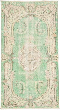 Alfombra Vintage Turca Anudada a Mano - 110 cm x 200 cm