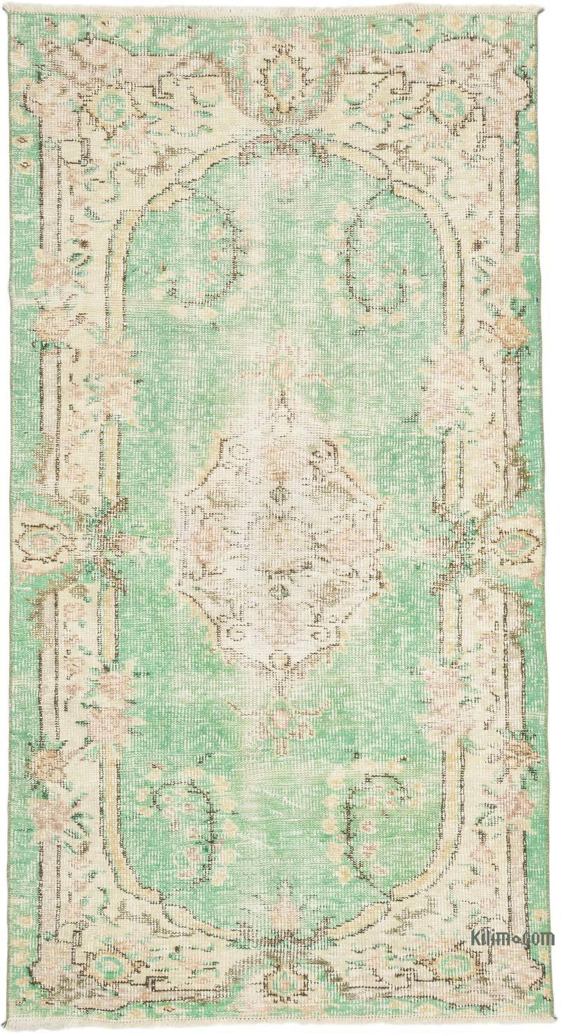Alfombra Vintage Turca Anudada a Mano - 110 cm x 200 cm - K0070366
