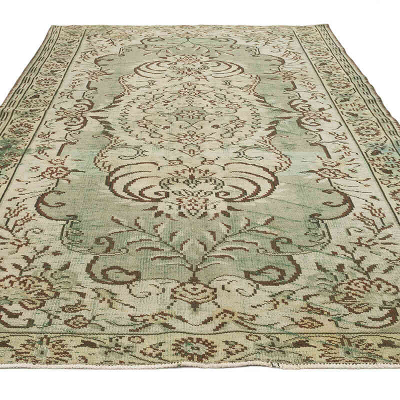 Vintage Turkish Hand-Knotted Rug - 5' 11" x 9' 2" (71" x 110") - K0070371