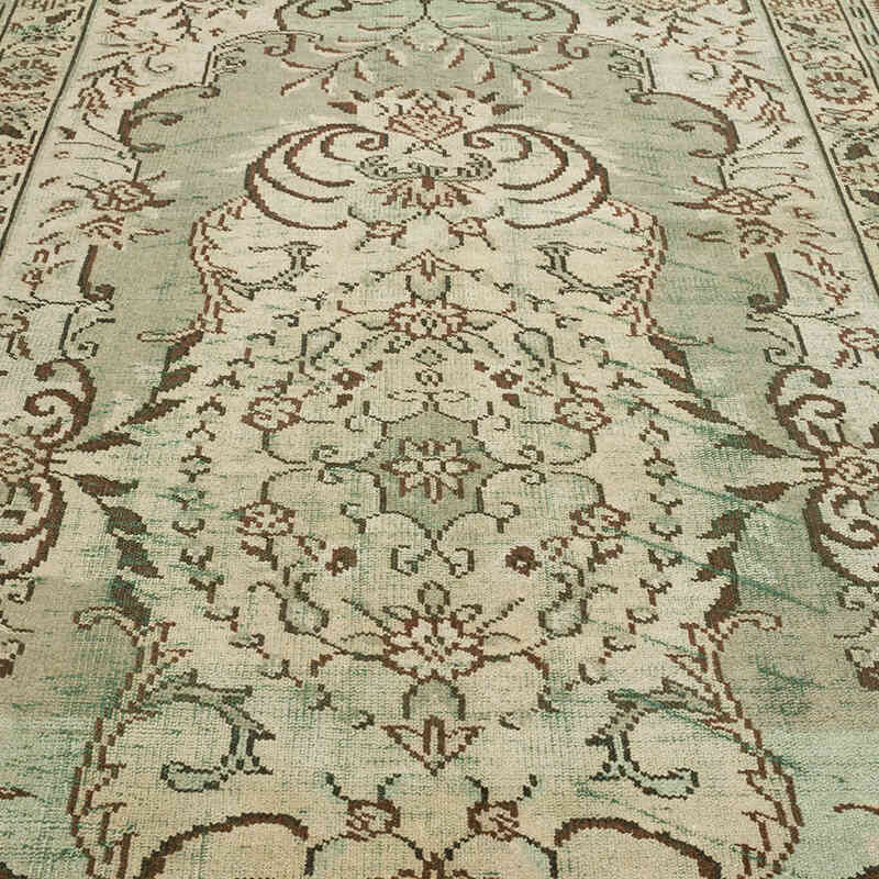 Vintage Turkish Hand-Knotted Rug - 5' 11" x 9' 2" (71" x 110") - K0070371