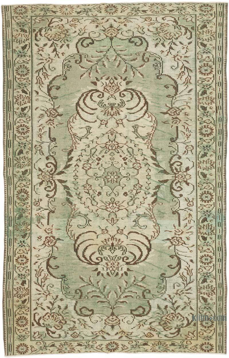 Vintage Turkish Hand-Knotted Rug - 5' 11" x 9' 2" (71" x 110") - K0070371
