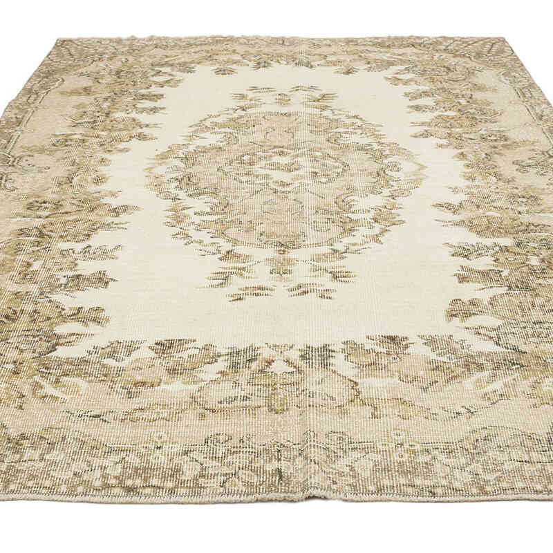 Vintage Turkish Hand-Knotted Rug - 5' 7" x 8'  (67" x 96") - K0070376