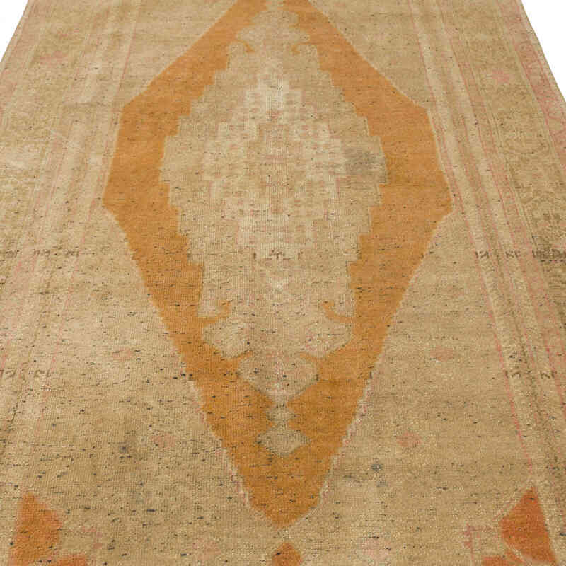 Alfombra Vintage Turca Anudada a Mano - 132 cm x 286 cm - K0070377