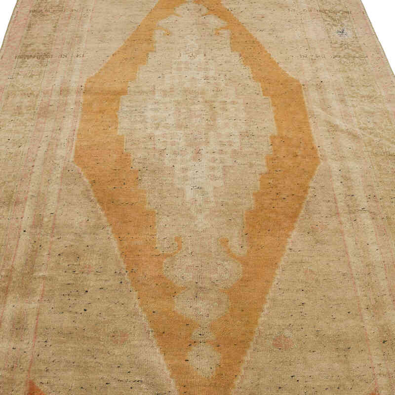 Alfombra Vintage Turca Anudada a Mano - 132 cm x 286 cm - K0070377