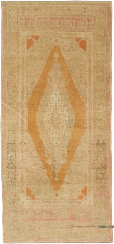 Vintage Turkish Hand-Knotted Rug - 4' 4" x 9' 5" (52" x 113")