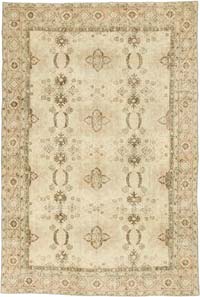 Alfombra Vintage Turca Anudada a Mano - 201 cm x 298 cm