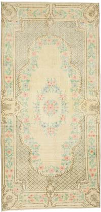 Vintage Turkish Hand-Knotted Rug - 3' 7" x 7' 4" (43" x 88")