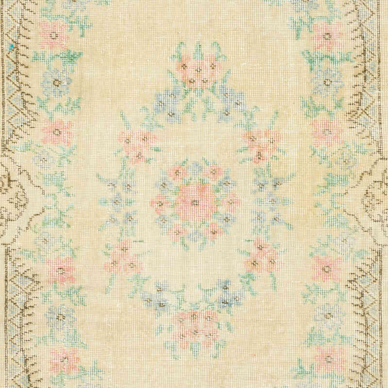 Vintage Turkish Hand-Knotted Rug - 3' 7" x 7' 4" (43" x 88") - K0070390