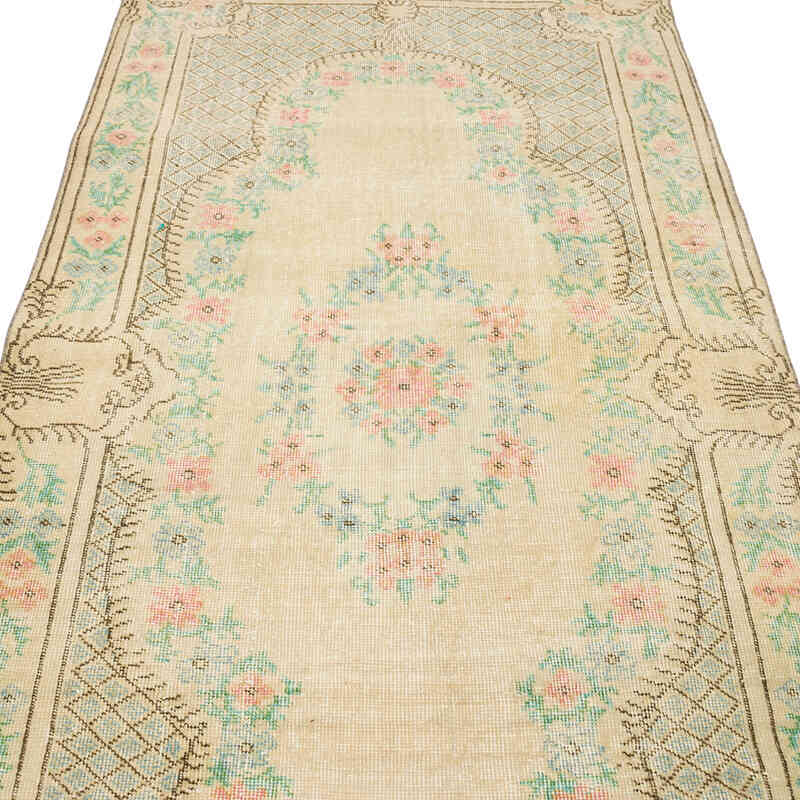 Vintage Turkish Hand-Knotted Rug - 3' 7" x 7' 4" (43" x 88") - K0070390