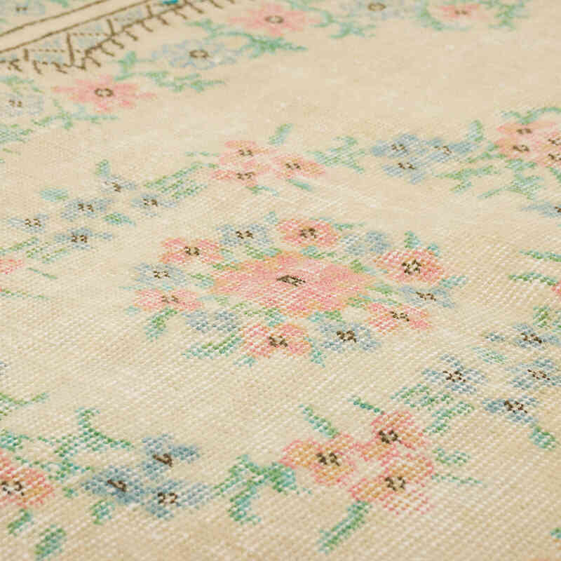 Vintage Turkish Hand-Knotted Rug - 3' 7" x 7' 4" (43" x 88") - K0070390