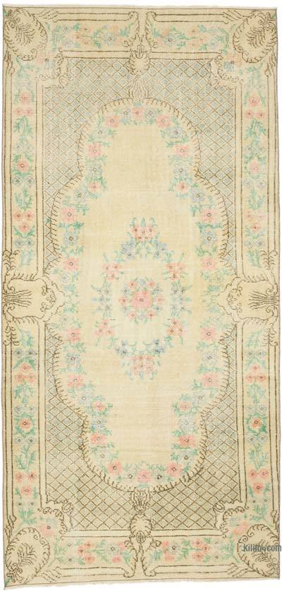 Vintage Turkish Hand-Knotted Rug - 3' 7" x 7' 4" (43" x 88")