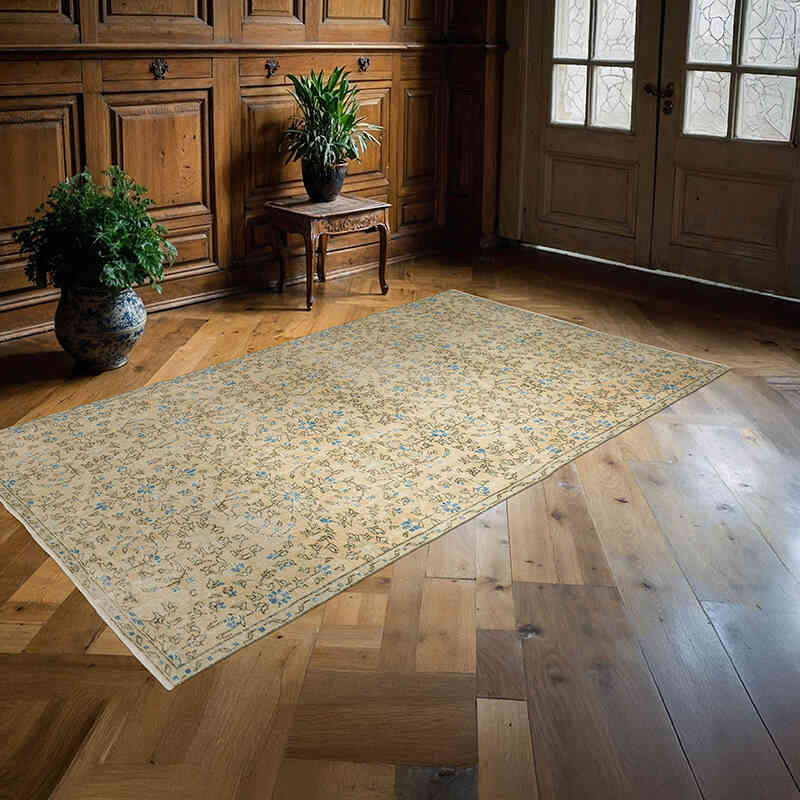 El Dokuma Vintage Halı - 148 cm x 260 cm - K0070392