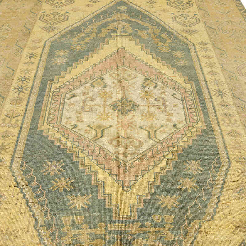 Alfombra Vintage Turca Anudada a Mano - 198 cm x 342 cm - K0070396