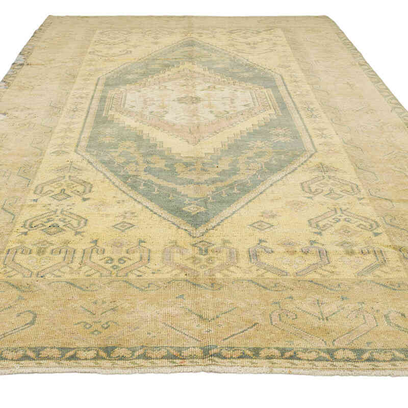 Alfombra Vintage Turca Anudada a Mano - 198 cm x 342 cm - K0070396