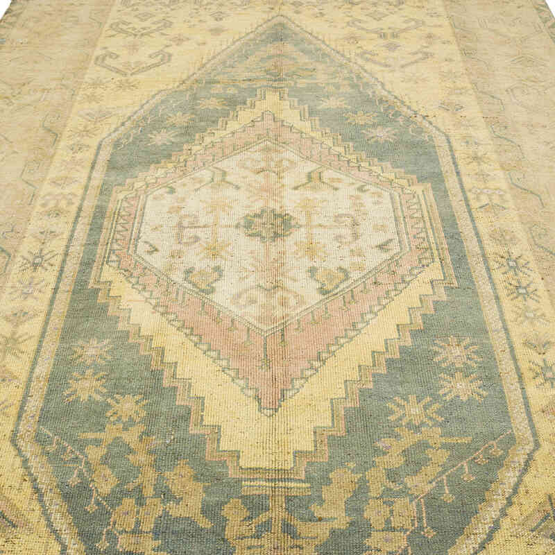 Alfombra Vintage Turca Anudada a Mano - 198 cm x 342 cm - K0070396