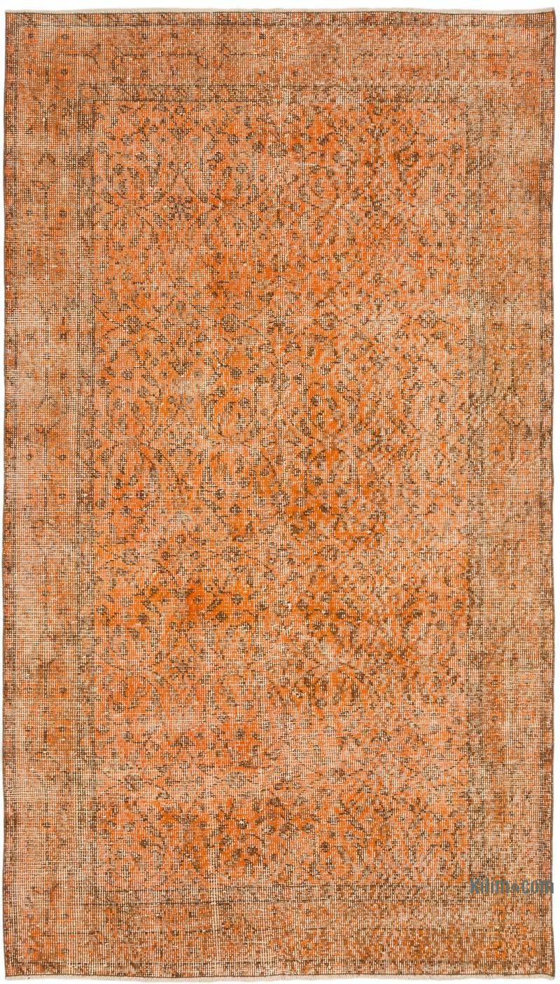 Alfombra Turca Vintage Sobre-teñida - 117 cm x 204 cm - K0070398