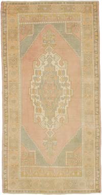 El Dokuma Vintage Halı - 131 cm x 254 cm